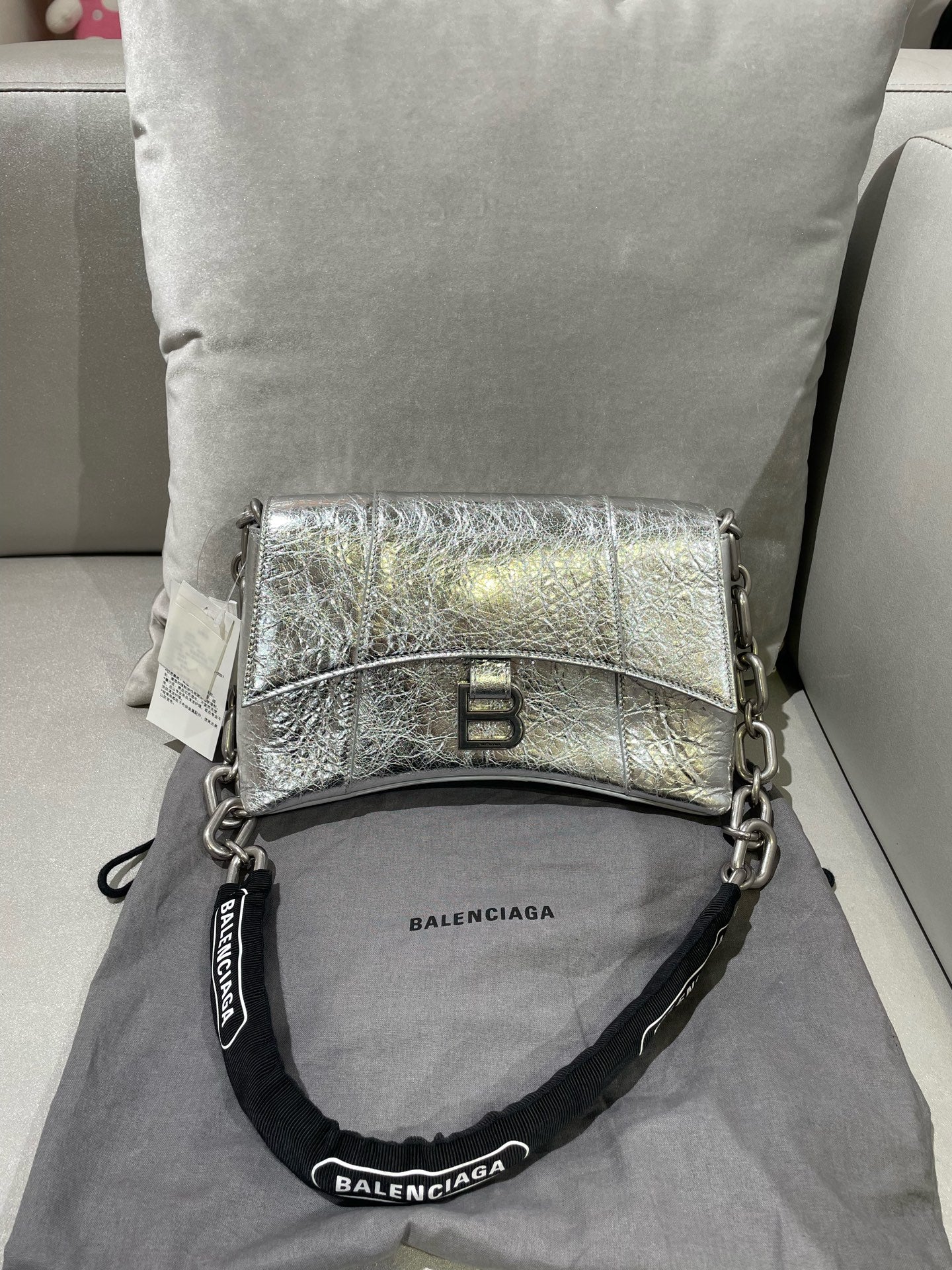 Balenciaga Silver Shoulder Bag