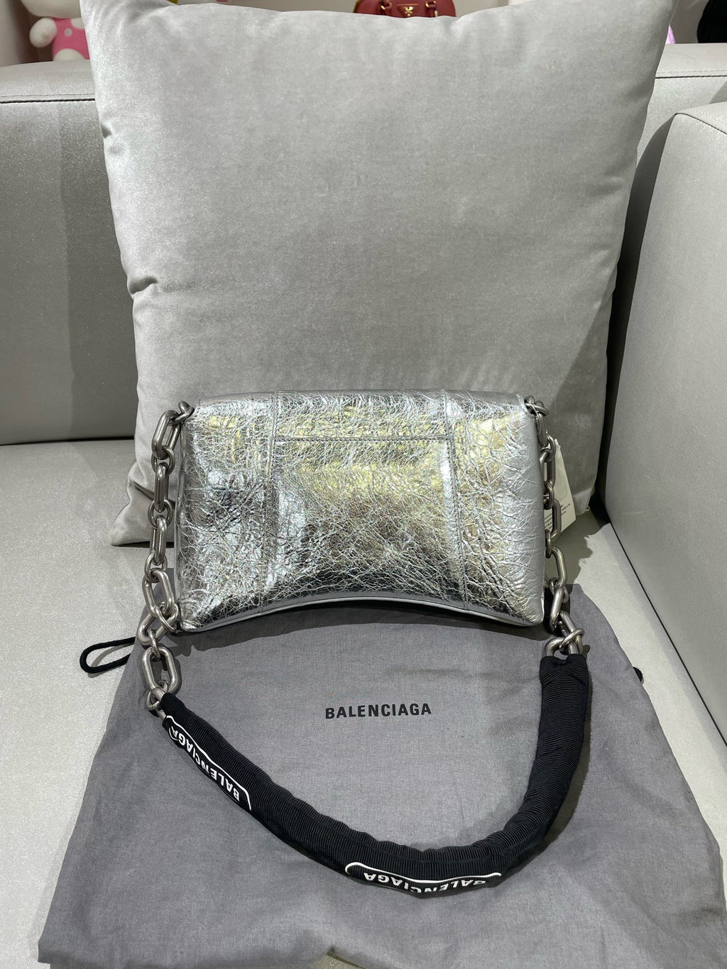 Balenciaga Silver Shoulder Bag