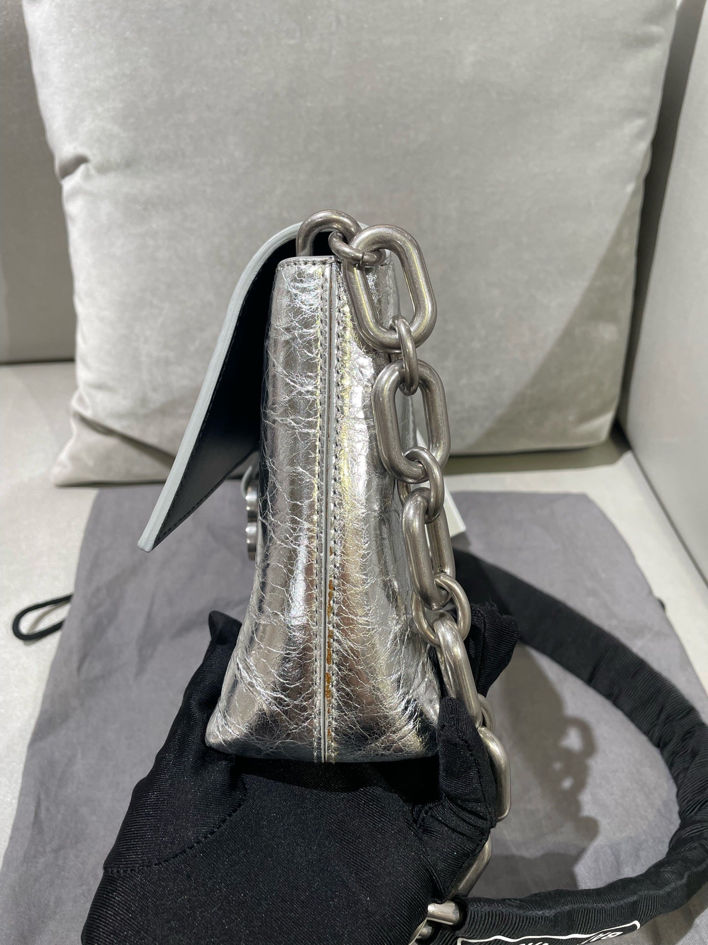 Balenciaga Silver Shoulder Bag