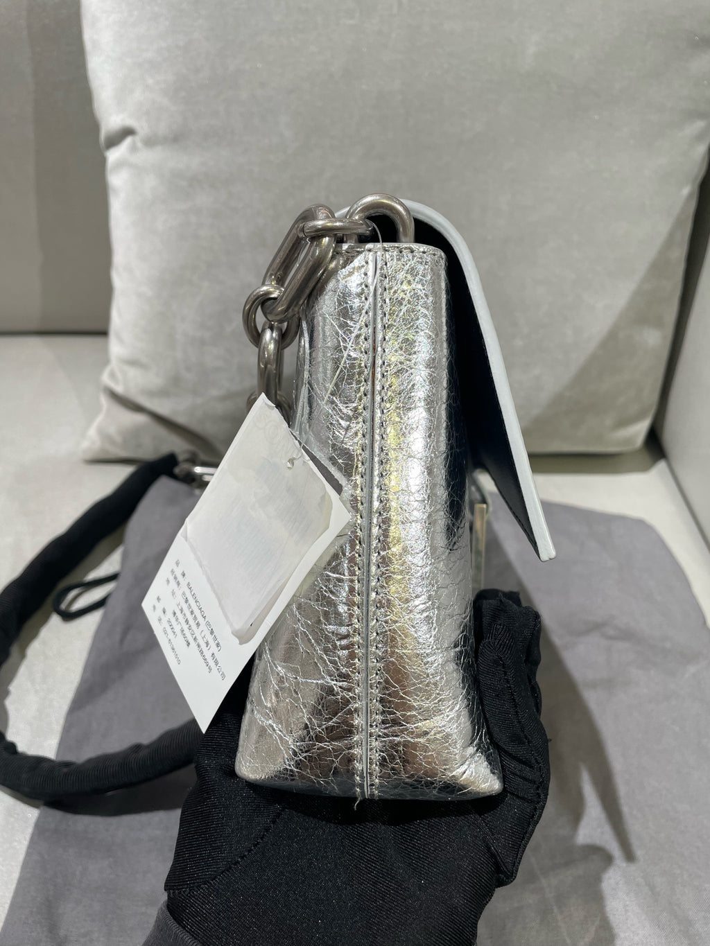 Balenciaga Silver Shoulder Bag