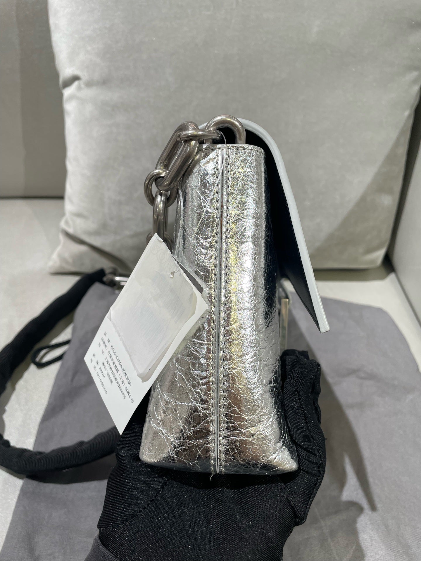 Balenciaga Silver Shoulder Bag