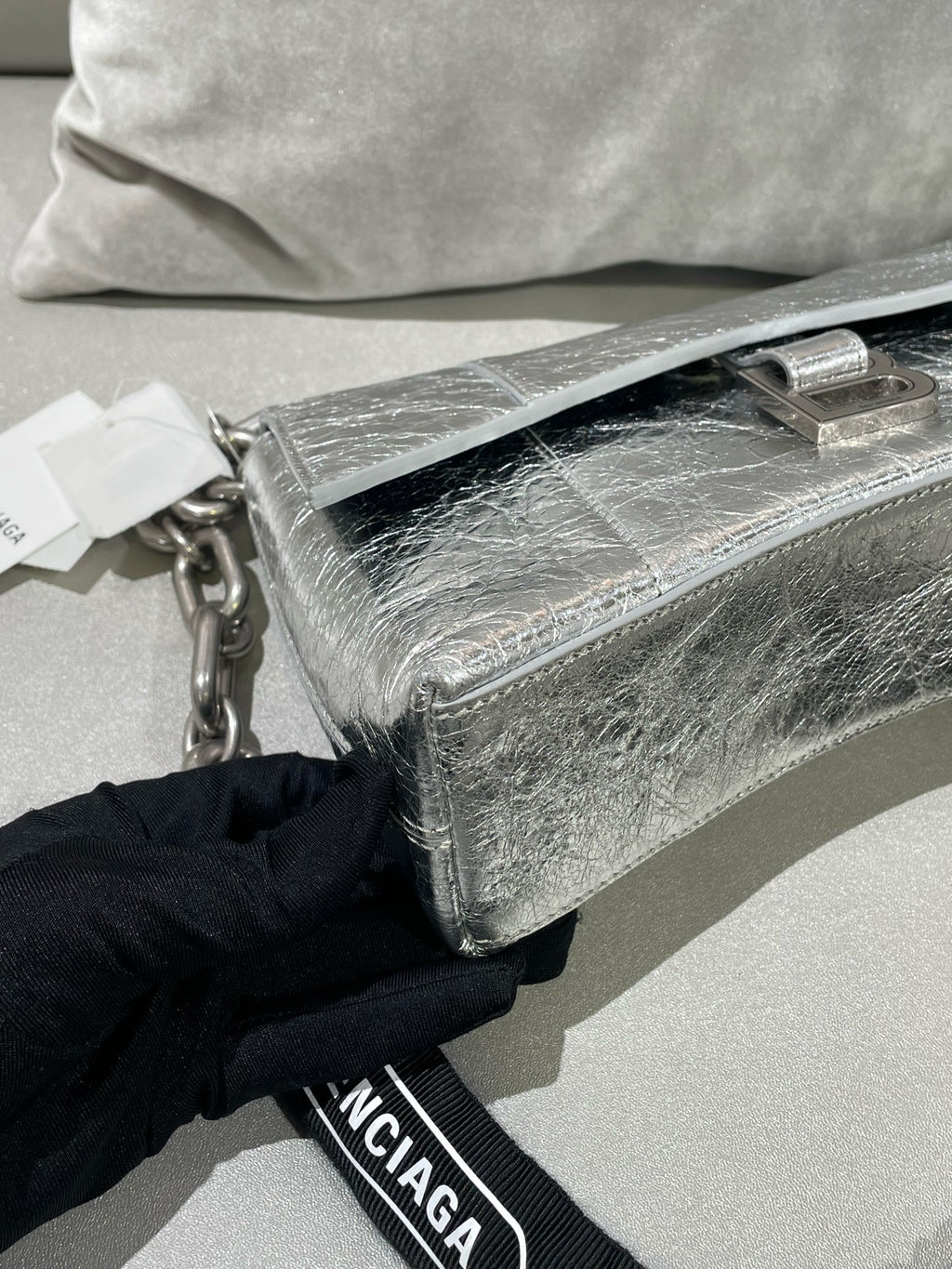 Balenciaga Silver Shoulder Bag
