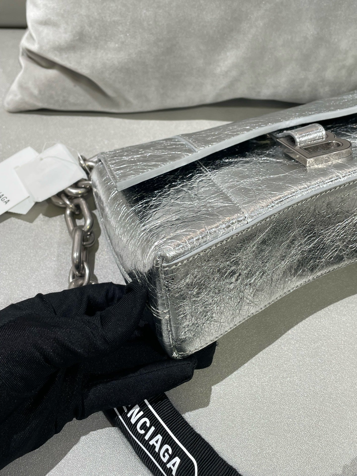 Balenciaga Silver Shoulder Bag