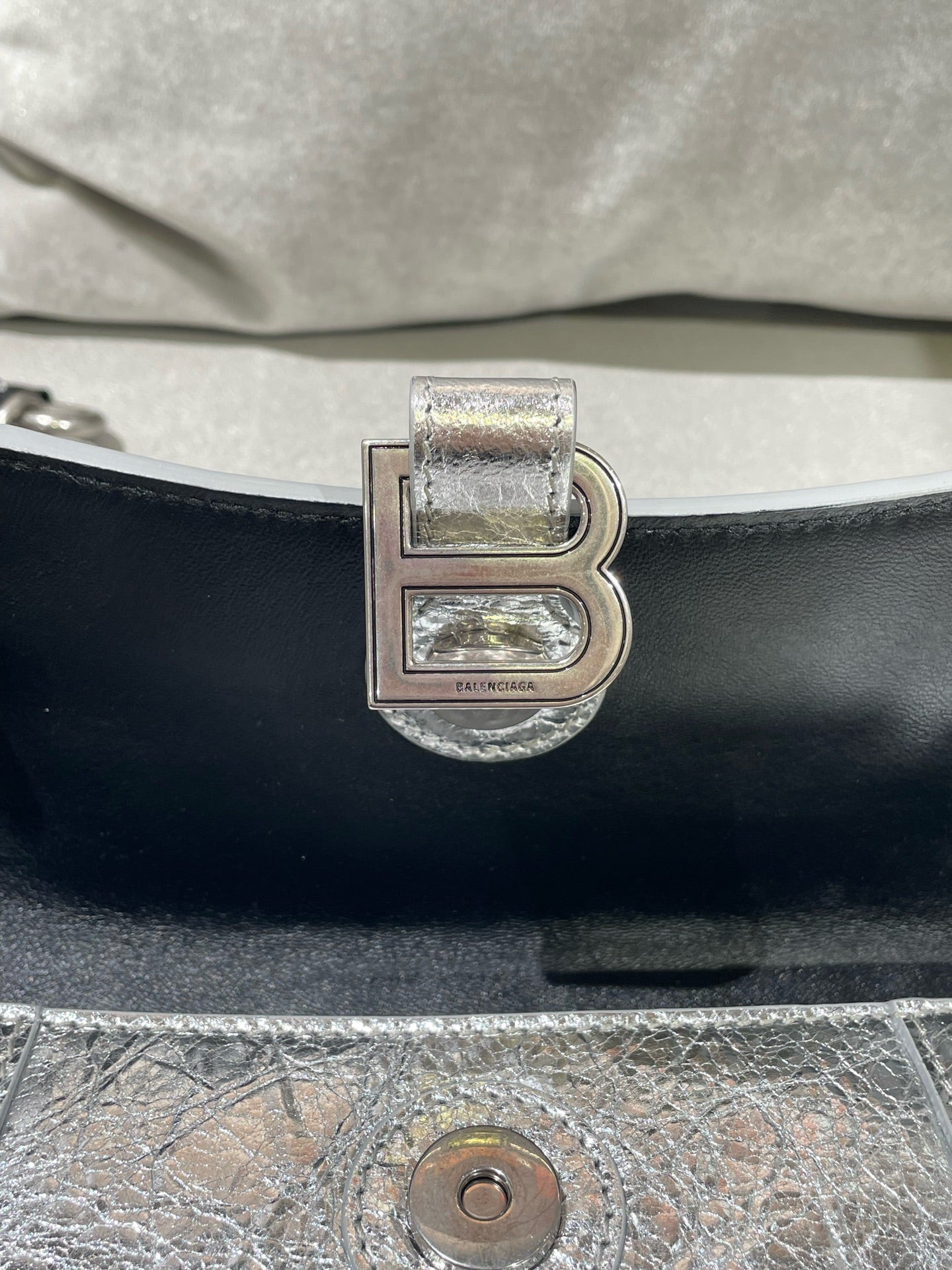 Balenciaga Silver Shoulder Bag