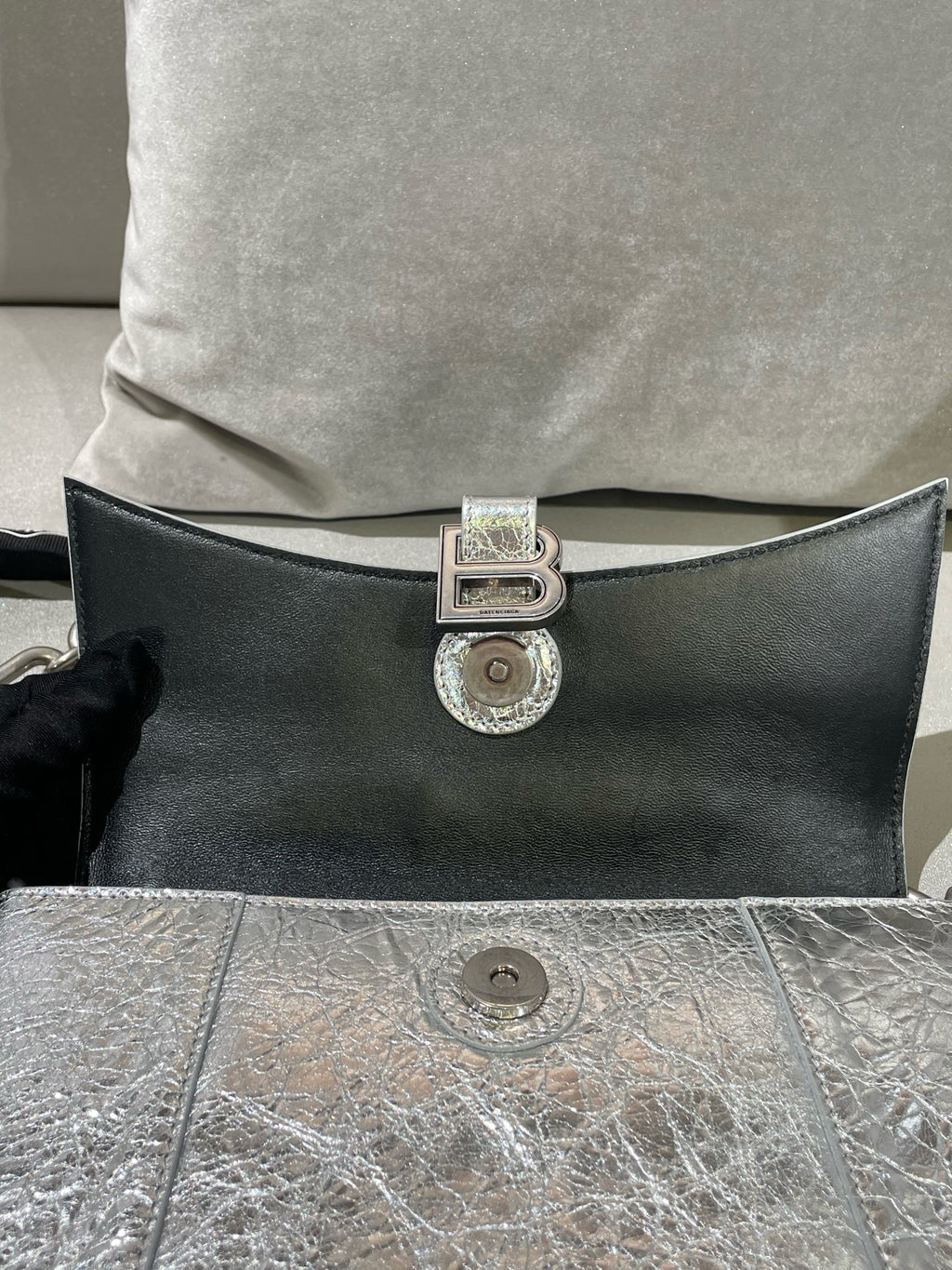 Balenciaga Silver Shoulder Bag