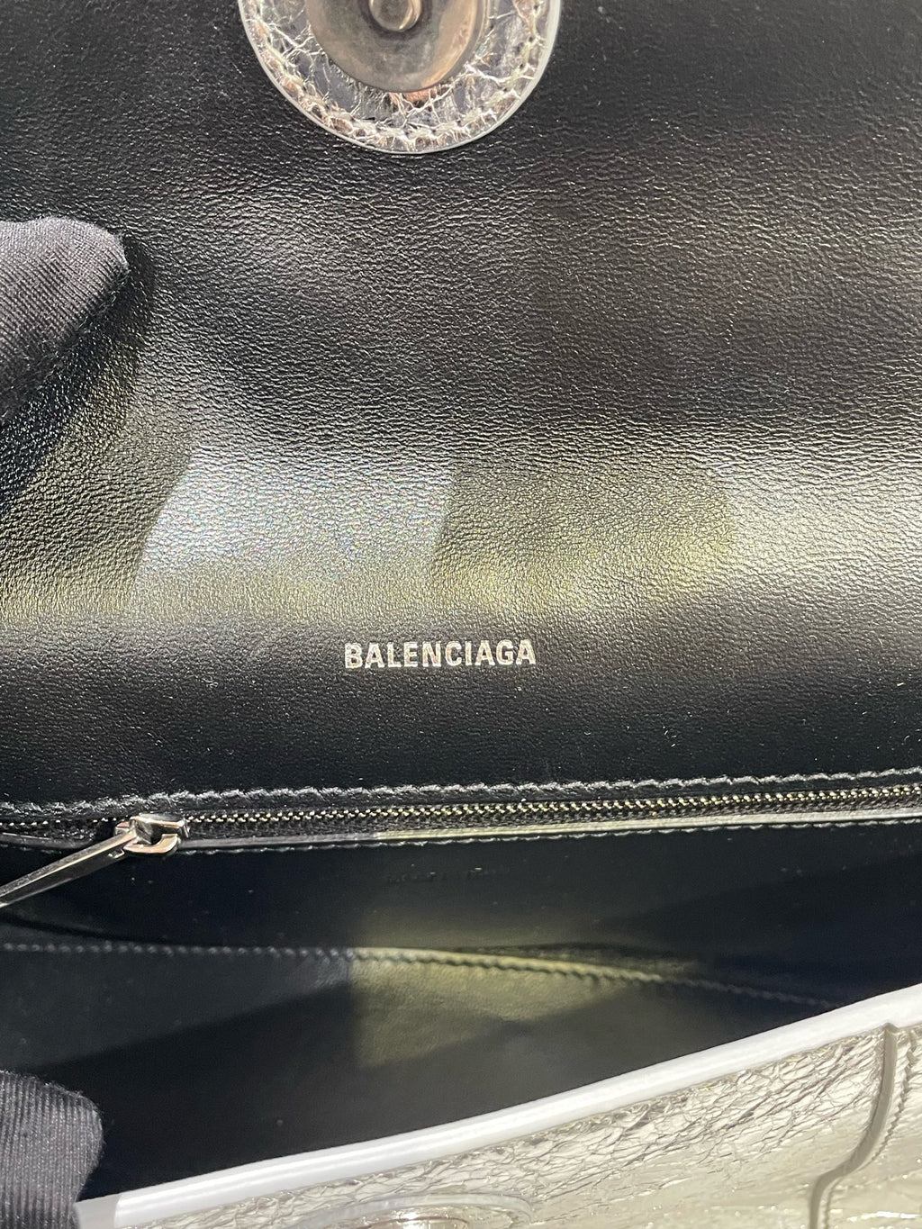 Balenciaga Silver Shoulder Bag