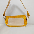 Celine Canvas Yellow Shoulder Bag