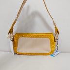 Celine Canvas Yellow Shoulder Bag
