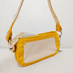 Celine Canvas Yellow Shoulder Bag