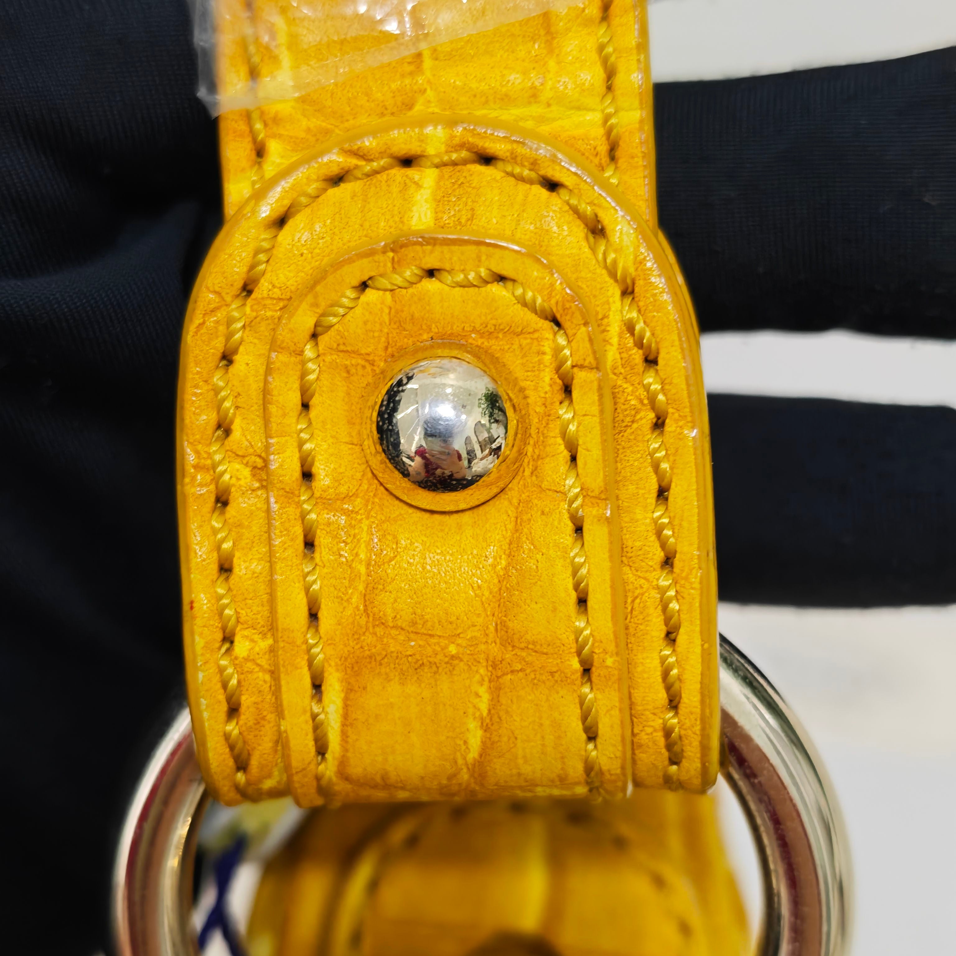 Celine Canvas Yellow Shoulder Bag