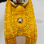 Celine Canvas Yellow Shoulder Bag