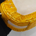 Celine Canvas Yellow Shoulder Bag