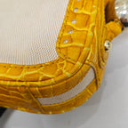 Celine Canvas Yellow Shoulder Bag