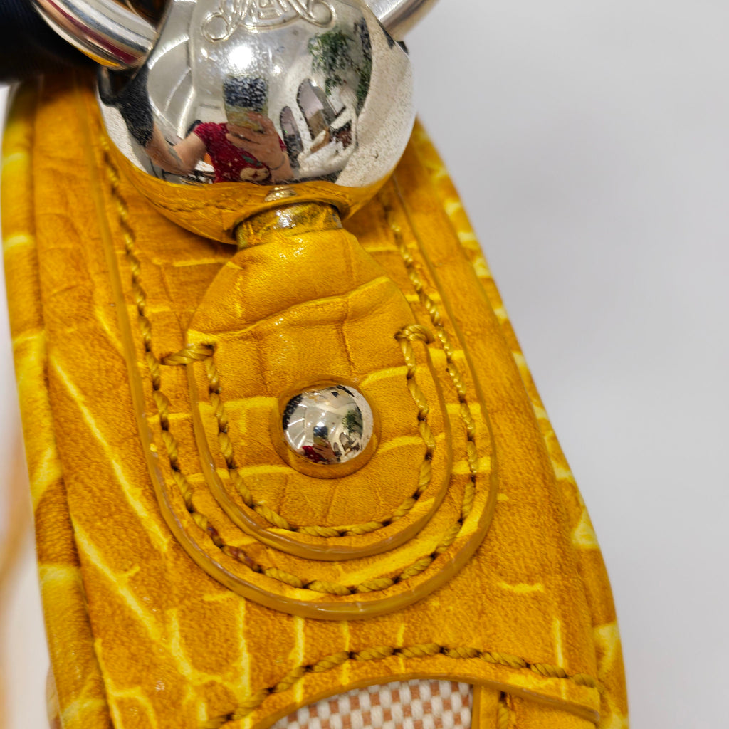 Celine Canvas Yellow Shoulder Bag