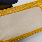 Celine Canvas Yellow Shoulder Bag