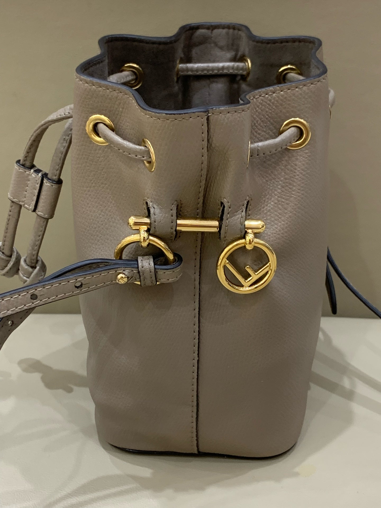 Fendi Handbag Bucket & Drawstring Bag 12 x 18 x 10 8BS010A18BF0E65