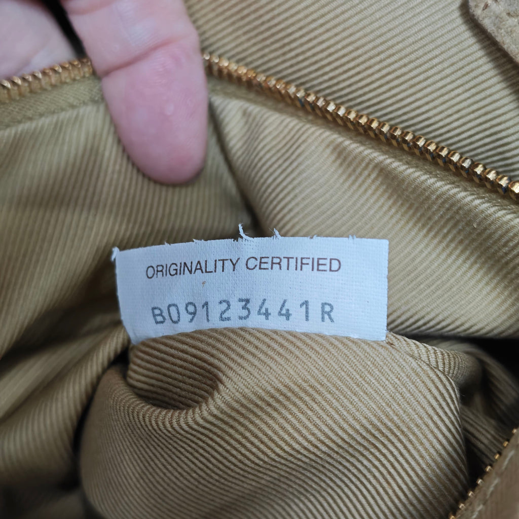 Bottega Veneta Alcantara Brown Satchel