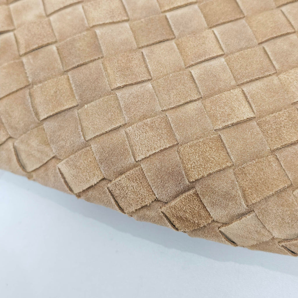 Bottega Veneta Alcantara Brown Satchel