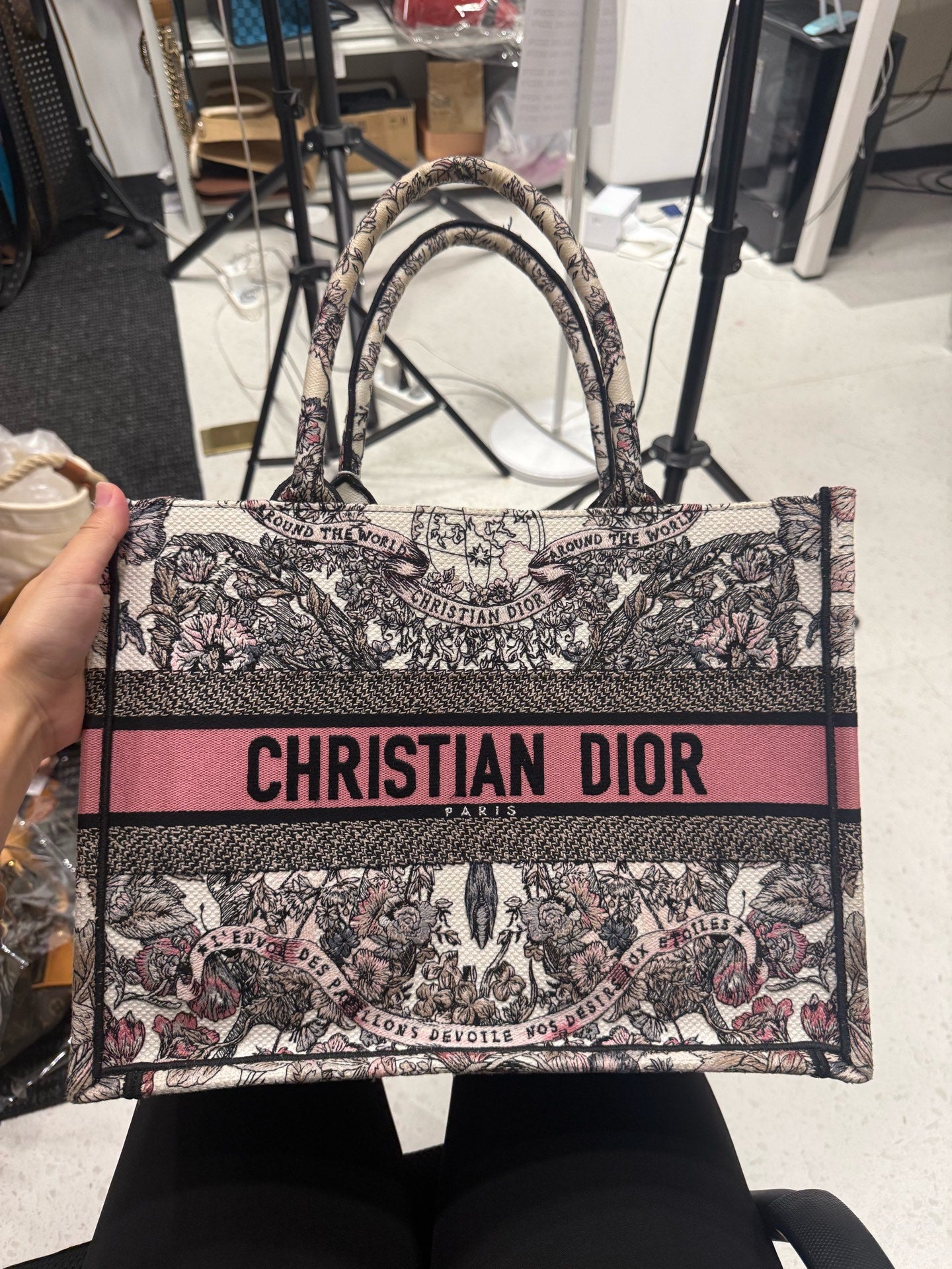 Dior Canvas Satchel