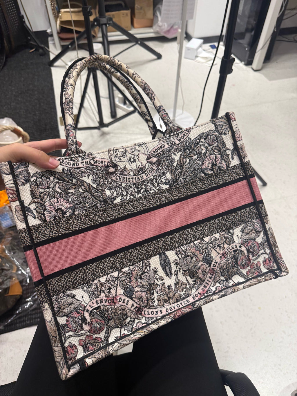 Dior Canvas Satchel
