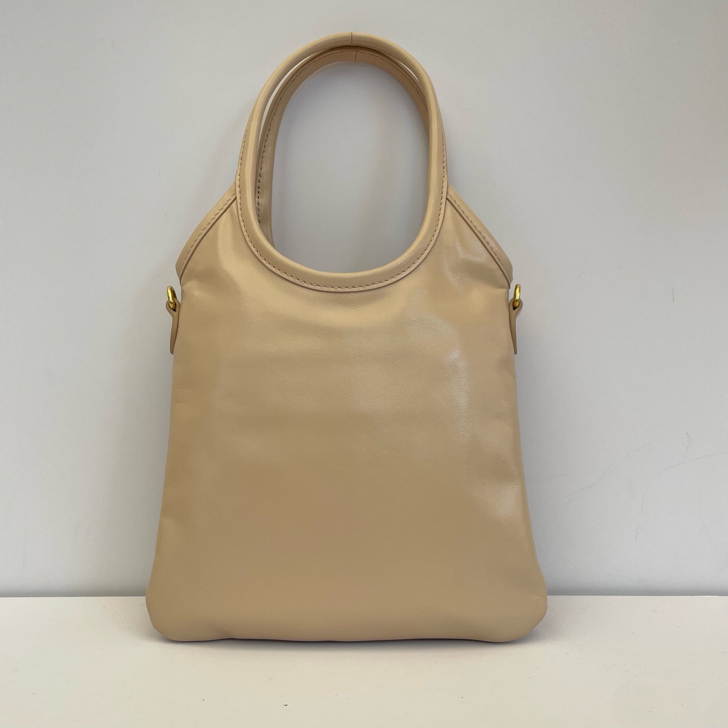Miu Miu IVY Leather Handbag Leather 5BA281_2IEO_F0236_V_OLI
