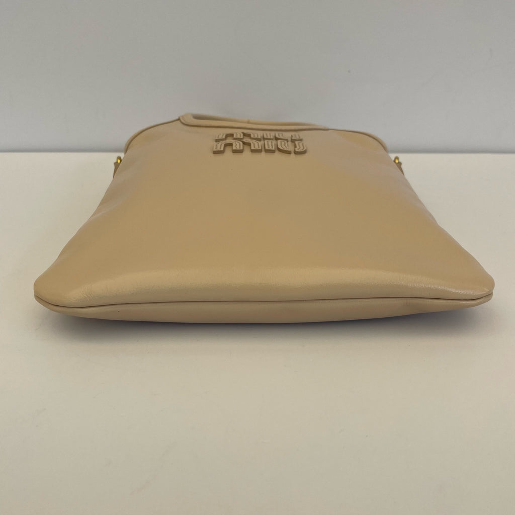 Miu Miu IVY Leather Handbag Leather 5BA281_2IEO_F0236_V_OLI