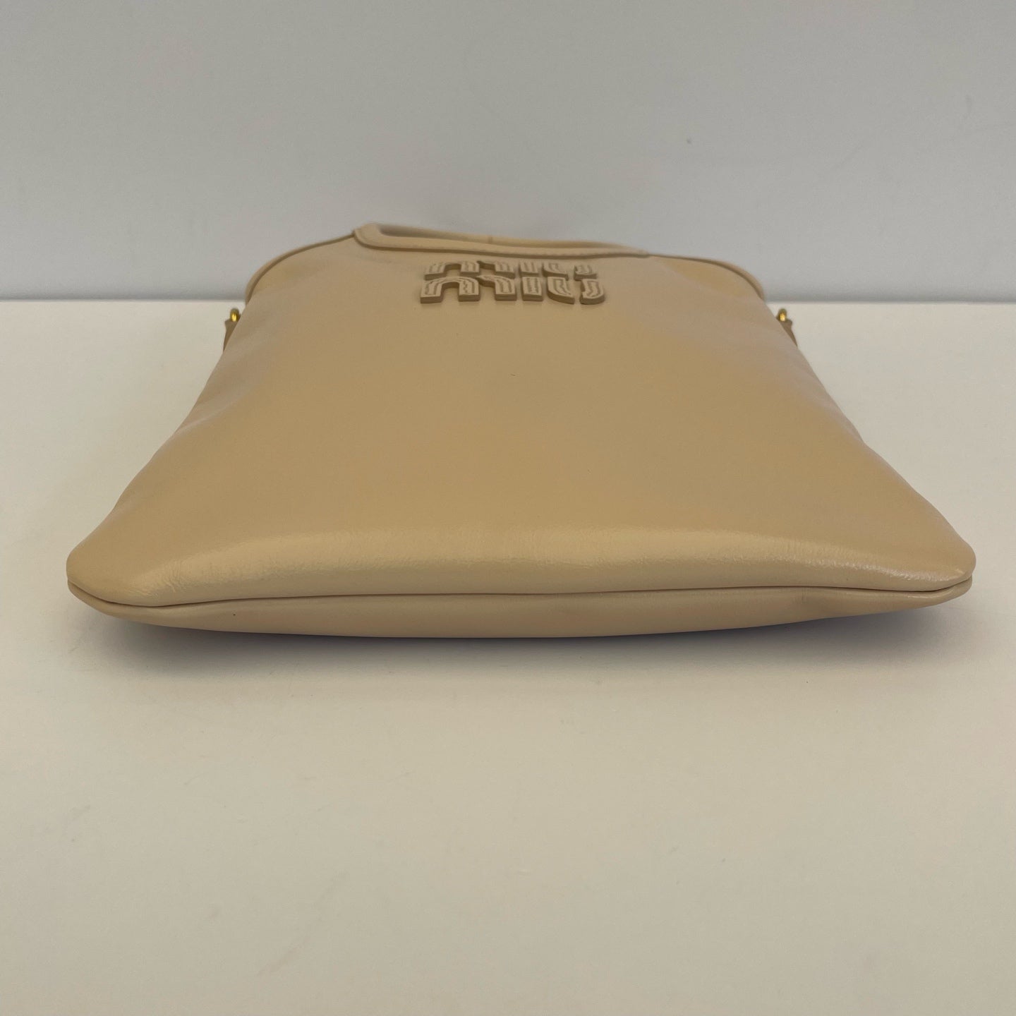 Miu Miu IVY Leather Handbag Leather 5BA281_2IEO_F0236_V_OLI