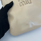 Miu Miu IVY Leather Handbag Leather 5BA281_2IEO_F0236_V_OLI