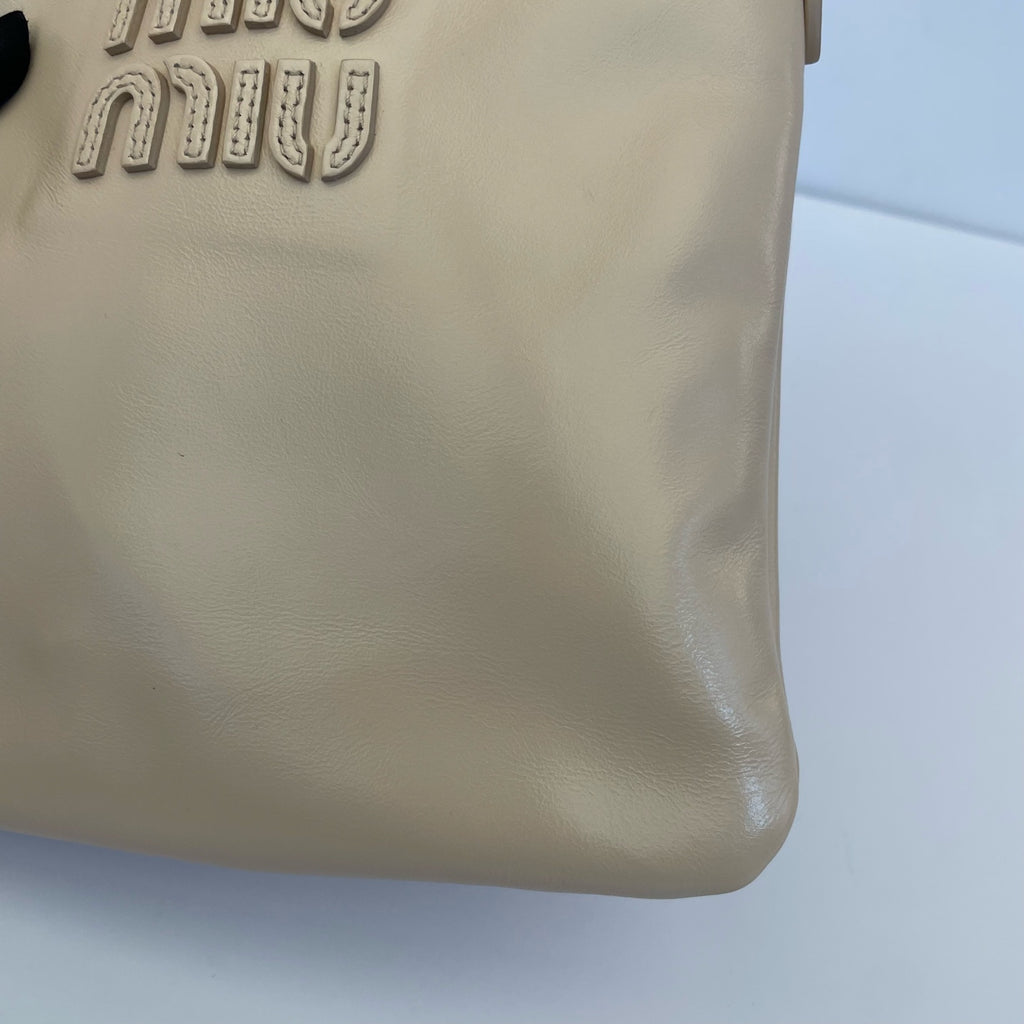 Miu Miu IVY Leather Handbag Leather 5BA281_2IEO_F0236_V_OLI