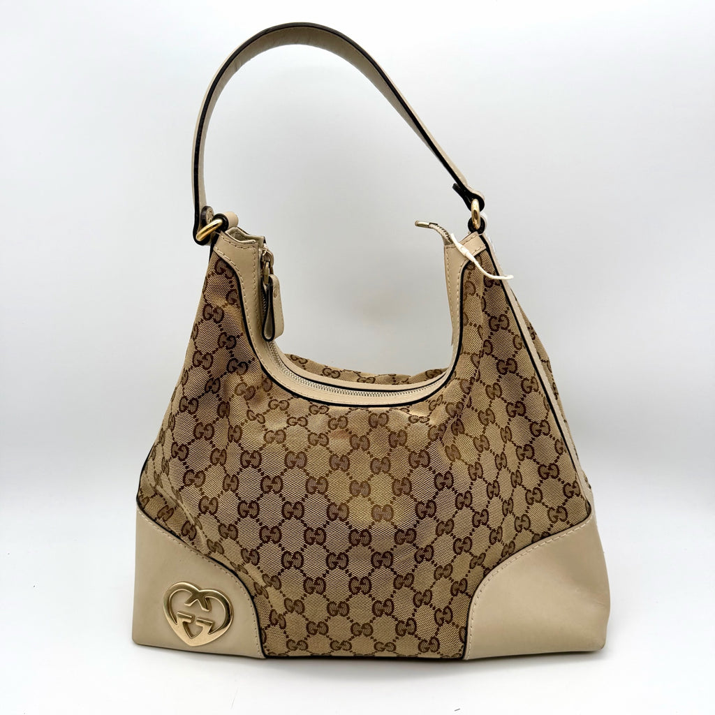 Gucci Canvas Beige Shoulder Bag