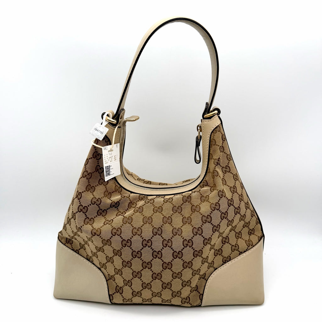 Gucci Canvas Beige Shoulder Bag