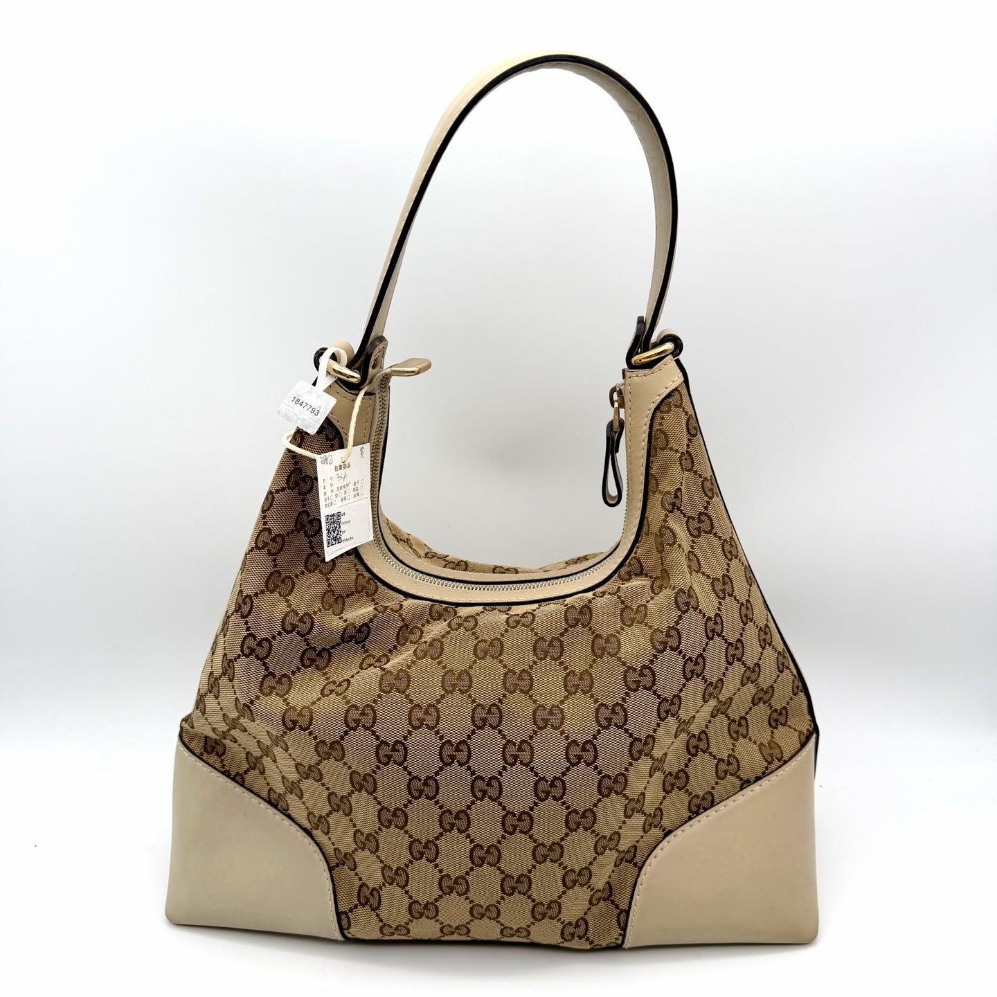 Gucci Canvas Beige Shoulder Bag