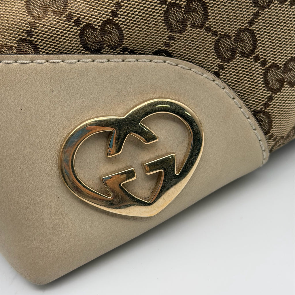 Gucci Canvas Beige Shoulder Bag