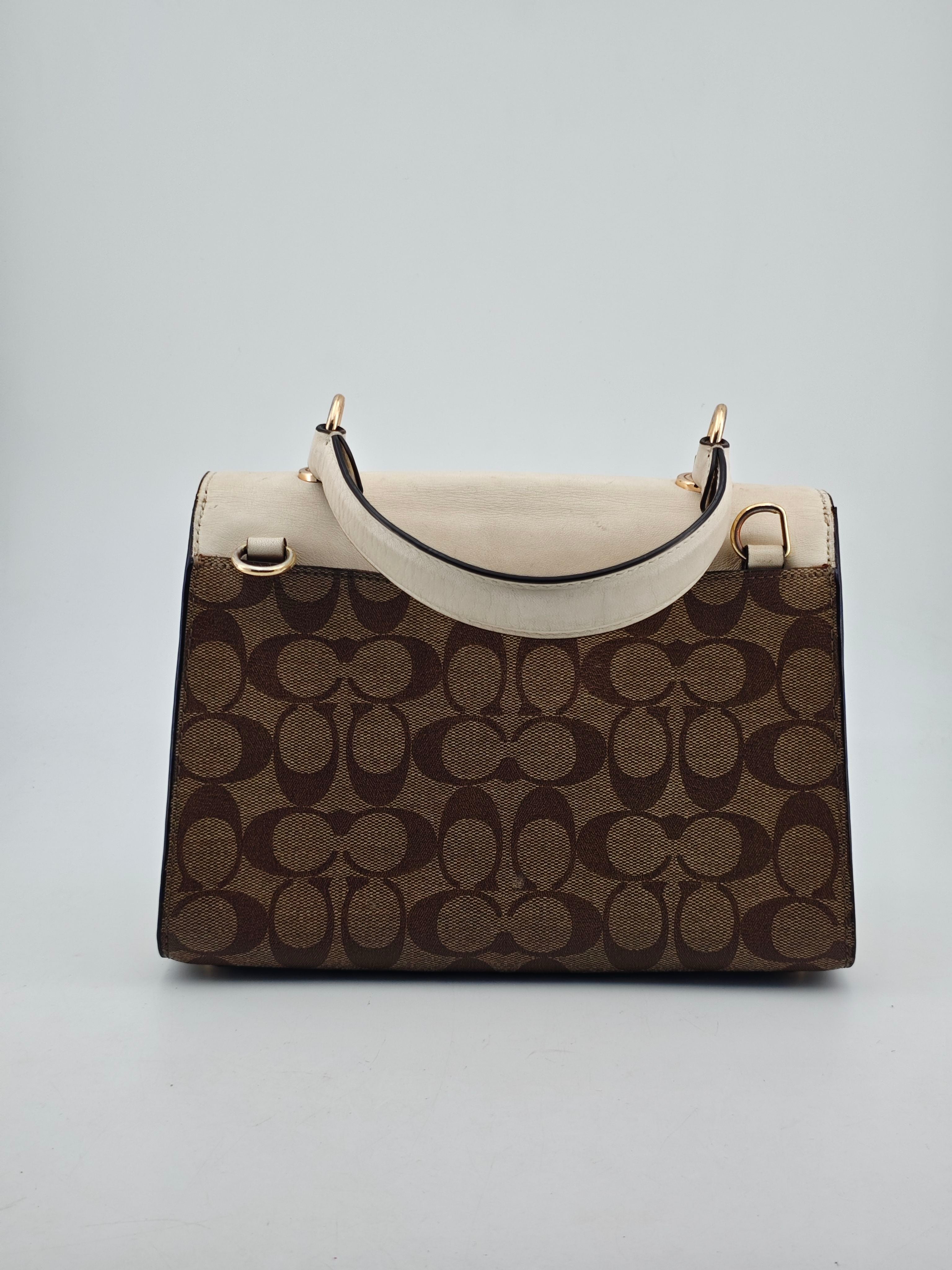 Coach White Satchel