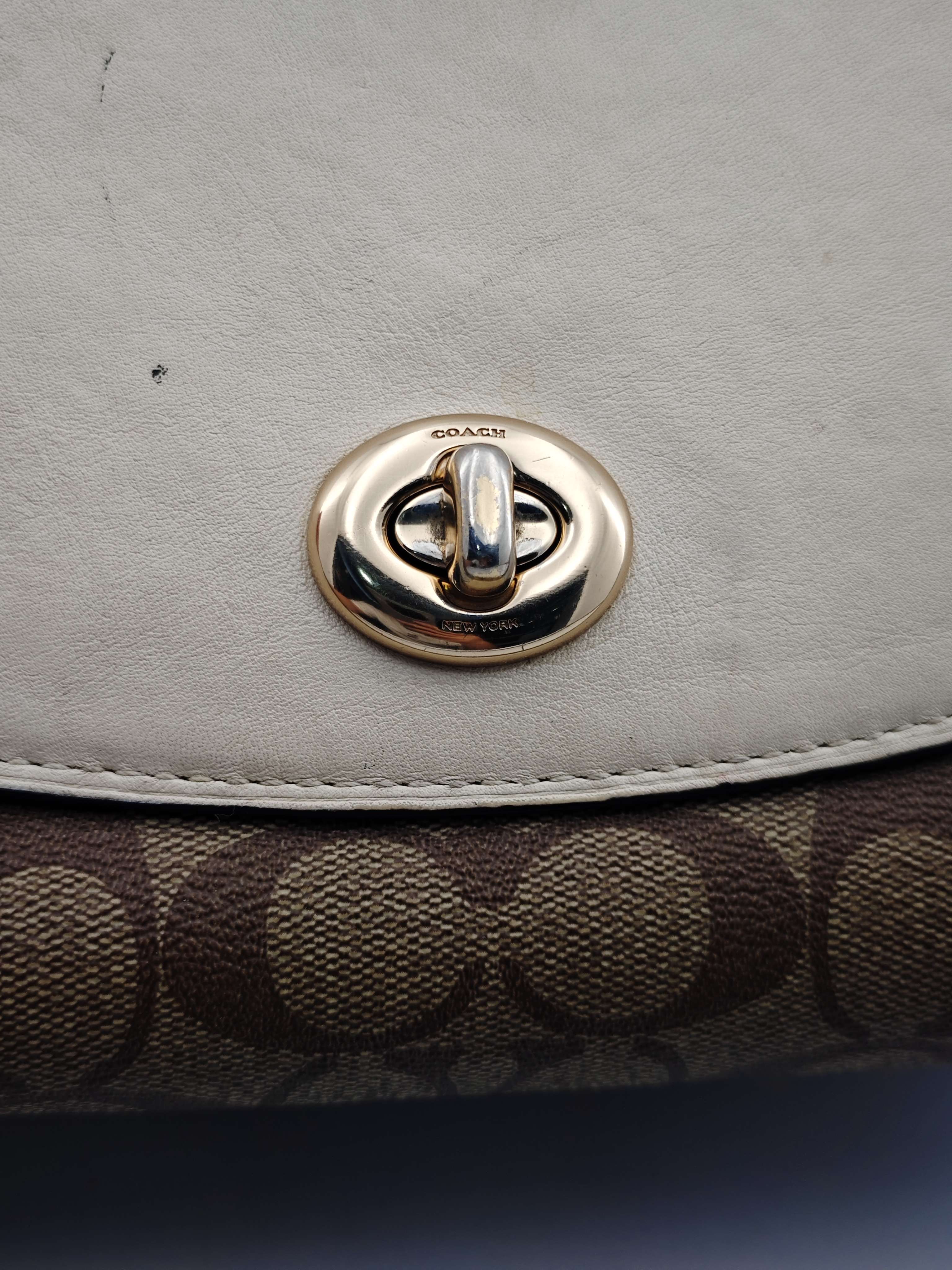 Coach White Satchel