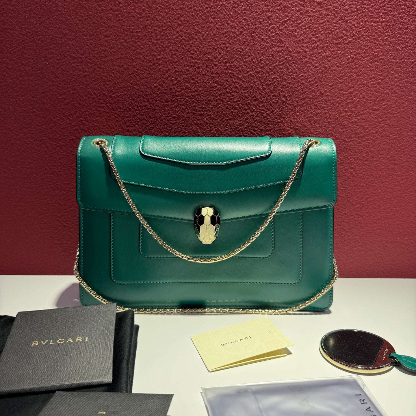 Bvlgari Serpenti Forever                                     Green Crossbody 283828