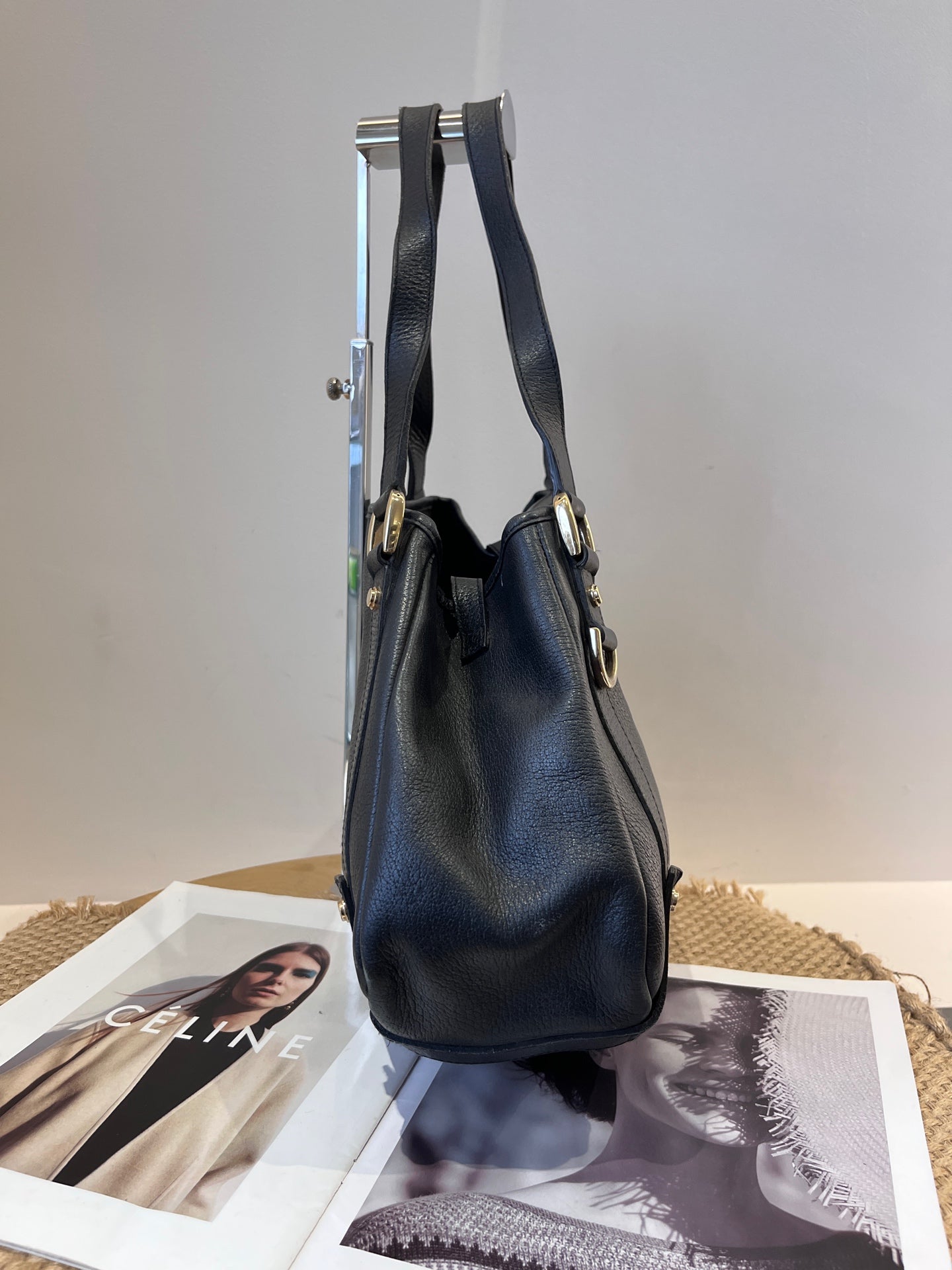 Gucci Leather Black Satchel