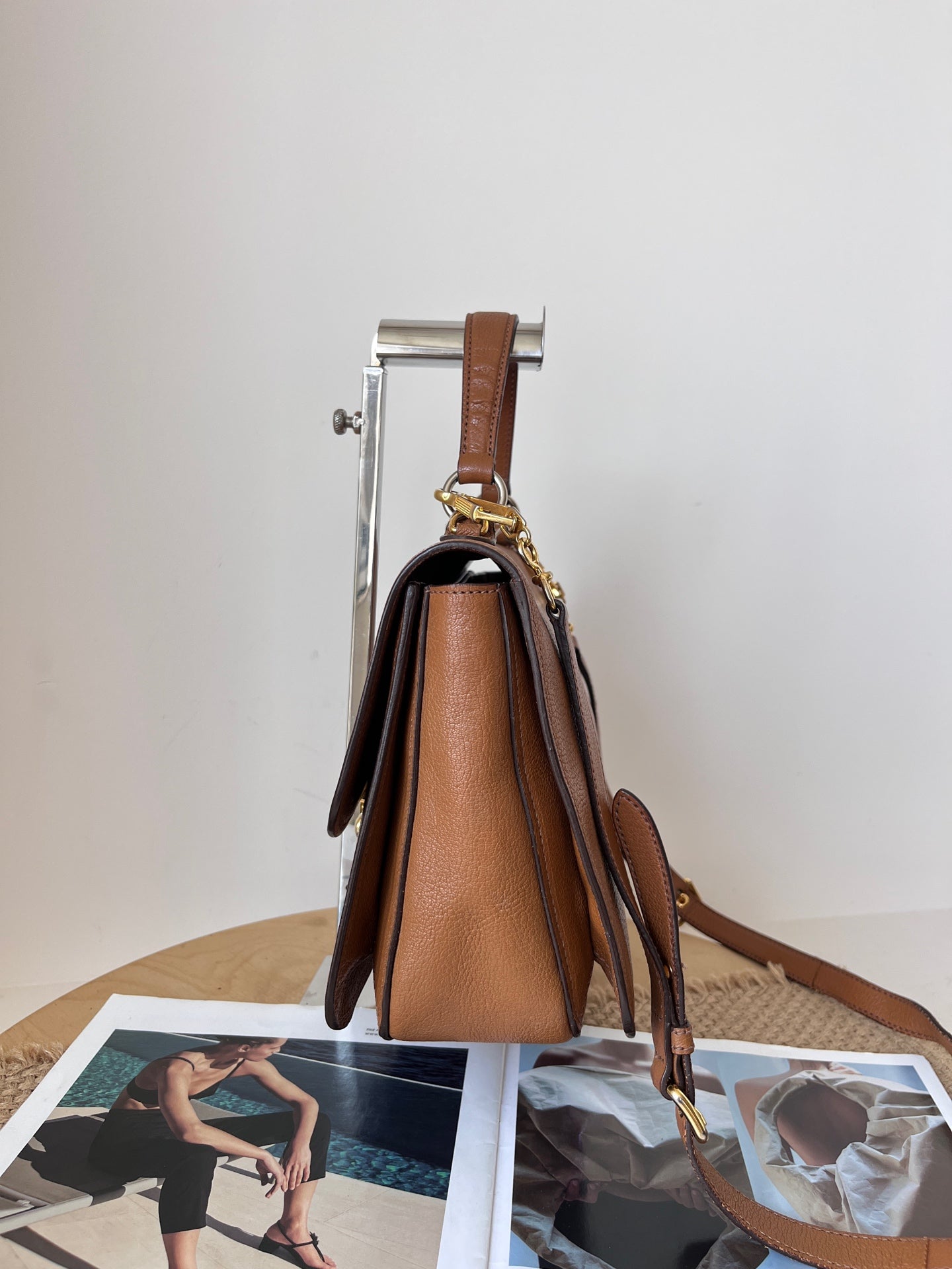 Miu Miu Leather Messenger Bag