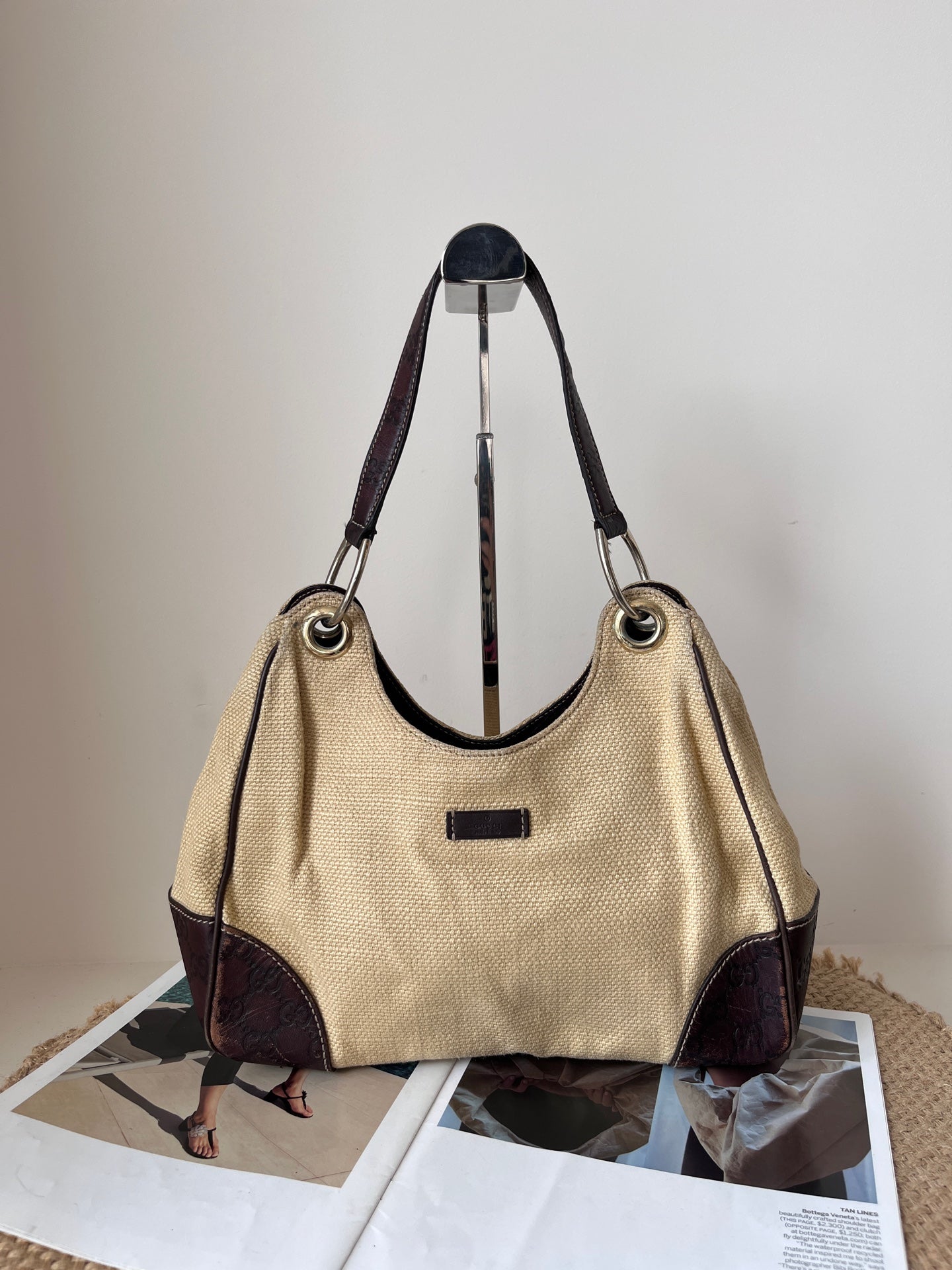 Gucci Canvas Shoulder Bag
