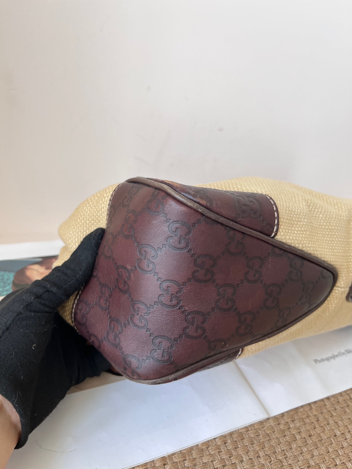 Gucci Canvas Shoulder Bag