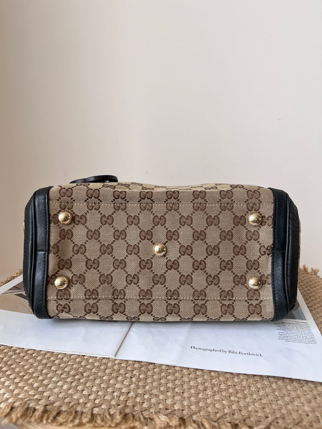 Gucci Leather Green Tote