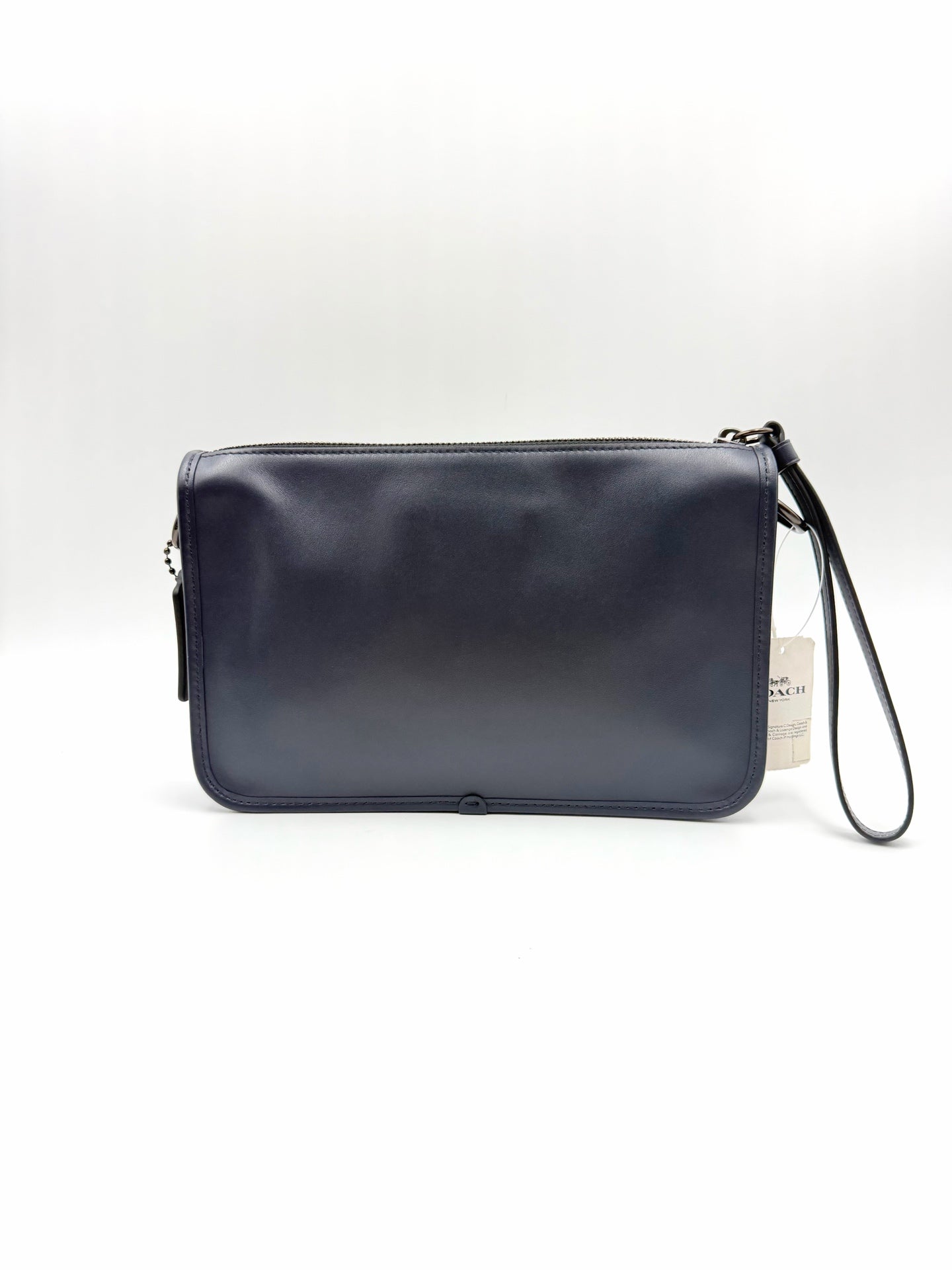 Coach Leather Blue Messenger Bag