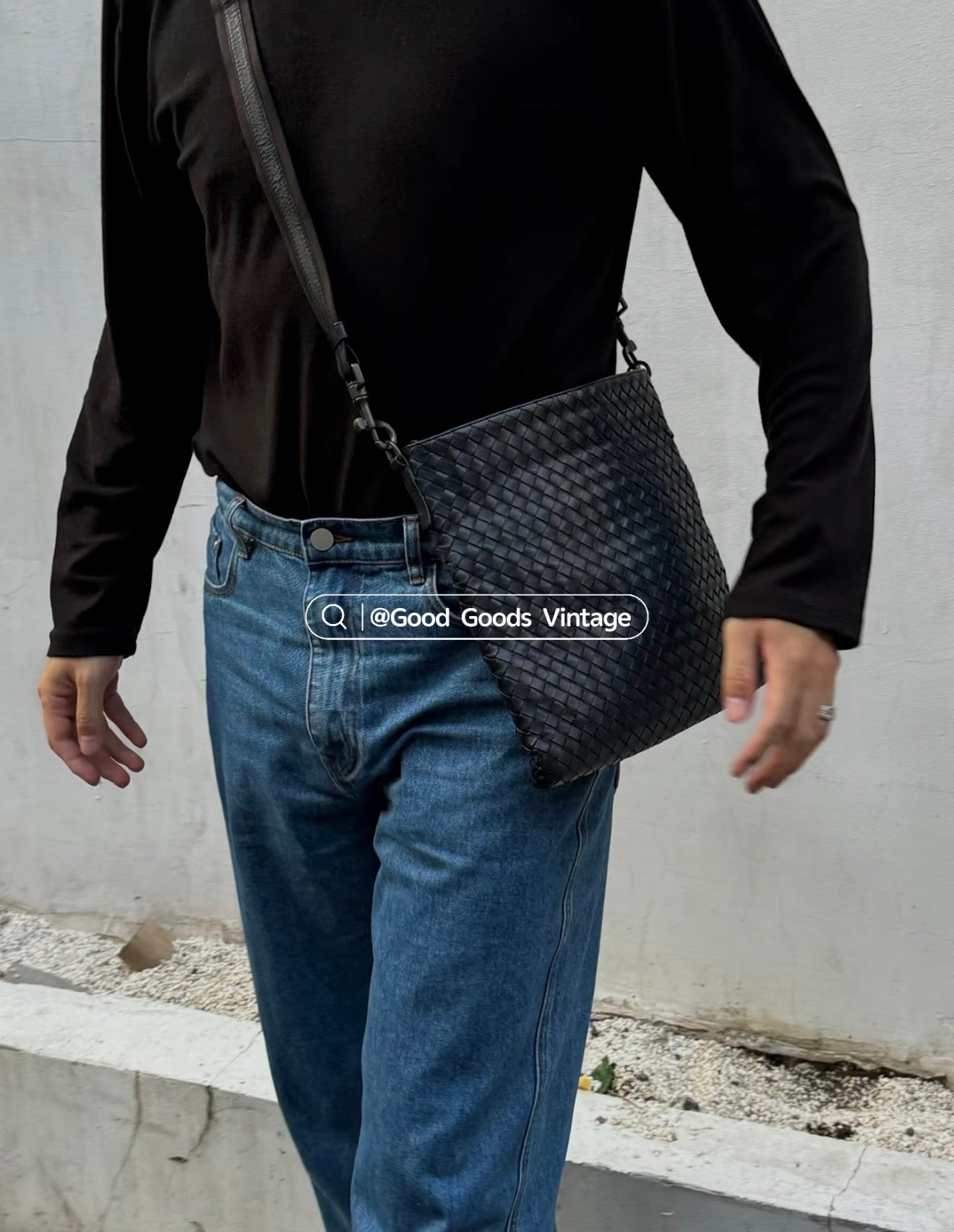 Bottega Veneta Black Crossbody 276356V465C4097