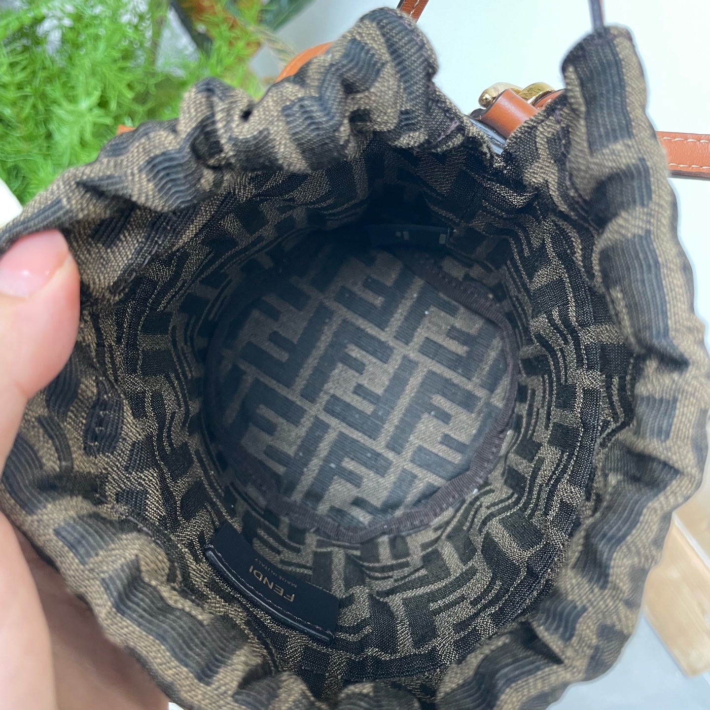 Fendi Canvas Bucket & Drawstring Bag