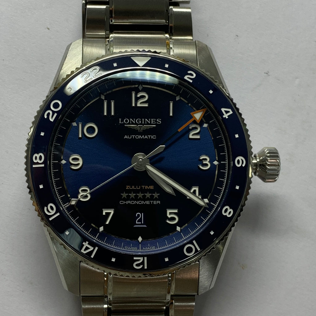 Longines The Pioneer Series Zulu Time Watch 42.00mm L3.812.4.93.6