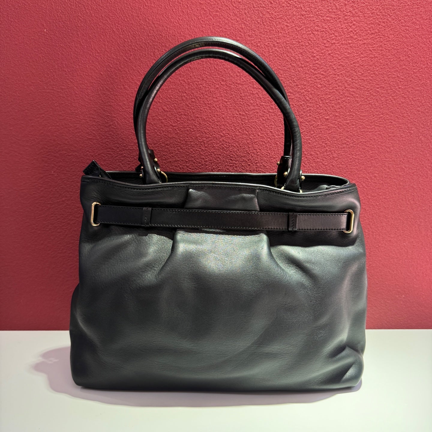 Salvatore Ferragamo Black Satchel
