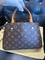 Louis Vuitton Montaigne Bb Canvas Crossbody M41055