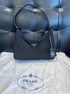 Prada Prada Re-Edition 2005 Recycled Nylon Mini Handbag Cordura Black 1N204M_R064_F0002