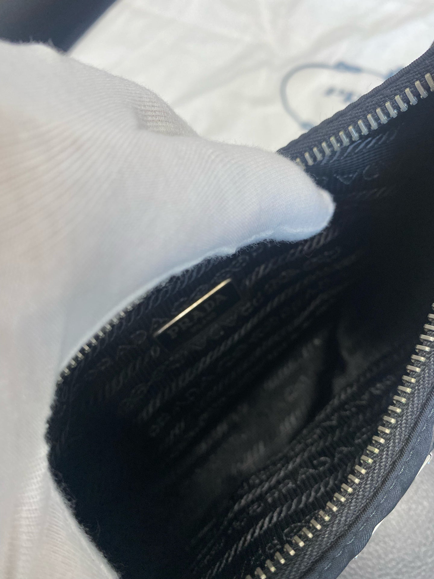 Prada Prada Re-Edition 2005 Recycled Nylon Mini Handbag Cordura Black 1N204M_R064_F0002