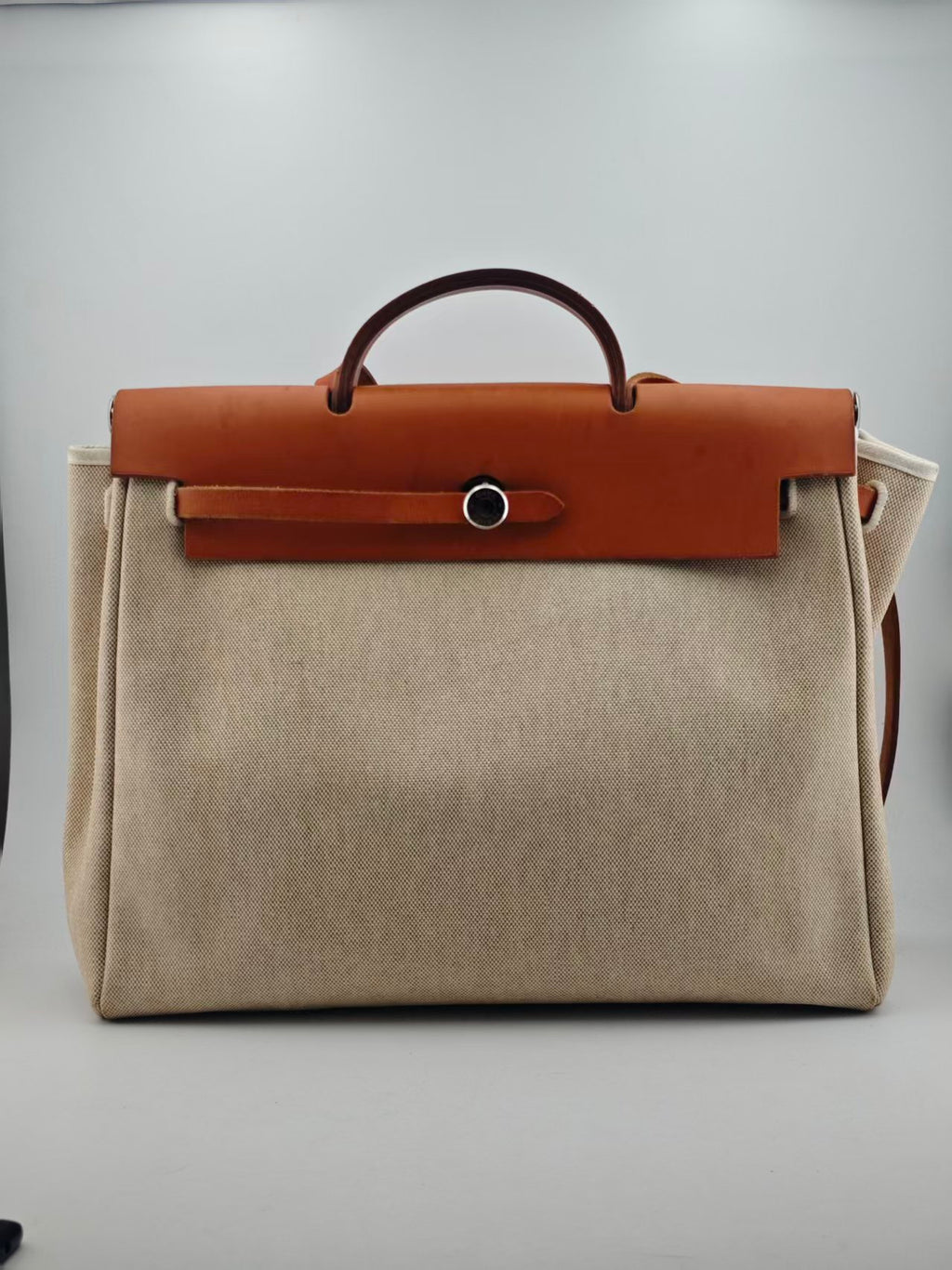 Hermes Canvas Beige Crossbody